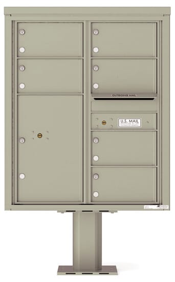 4C10D06-P Commercial 4C Pedestal Mailboxes
