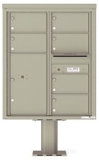 Florence 4C Pedestal 4C10D-06-P Postal Grey