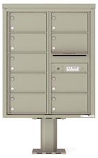 Florence 4C Pedestal 4C10D-09-P Postal Grey