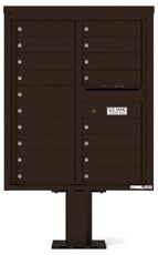 Florence 4C Pedestal 4C10D-18-P Dark Bronze
