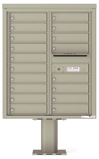 4C10D18-P Commercial 4C Pedestal Mailboxes