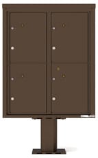 Florence 4C Pedestal 4C10D-4P-P Antique Bronze