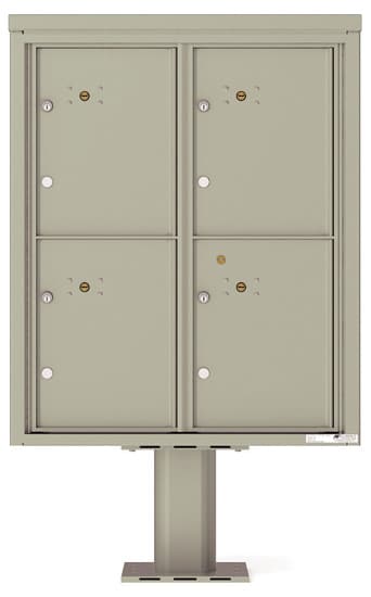 4C10D4P Parcel Lockers 4C Pedestal Mailboxes