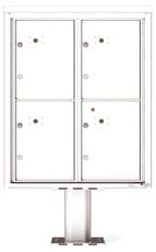 Florence 4C Pedestal 4C10D-4P-P White