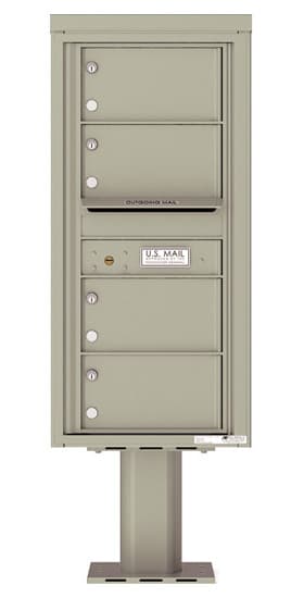 4C10S04-P Commercial 4C Pedestal Mailboxes
