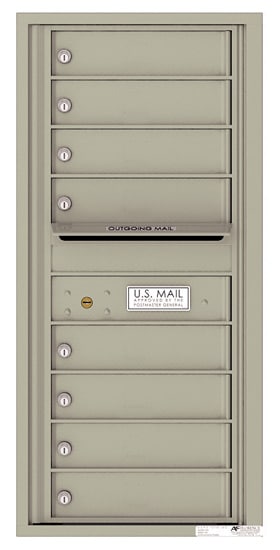 Florence Recessed 4C Horizontal Mailbox – 8 Tenant Doors – Front Loading – 10 Doors High – USPS Access Product Image