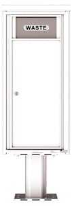 Florence 4C Pedestal 4C10S-BIN-P White