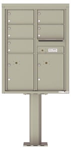 Florence 4C Pedestal 4C11D-05-P Postal Grey