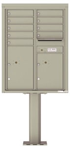Florence 4C Pedestal 4C11D-09-P Postal Grey