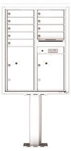 Florence 4C Pedestal 4C11D-09-P White