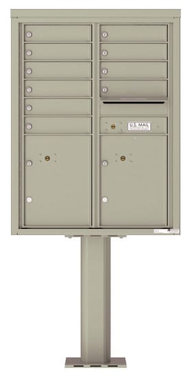 4C11D10-P Commercial 4C Pedestal Mailboxes