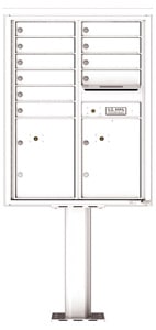 Florence 4C Pedestal 4C11D-10-P White
