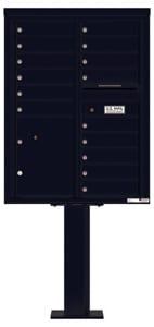Florence 4C Pedestal 4C11D-15-P Black