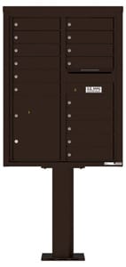 Florence 4C Pedestal 4C11D-15-P Dark Bronze
