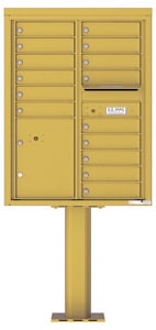 Florence 4C Pedestal 4C11D-15-P Gold Speck