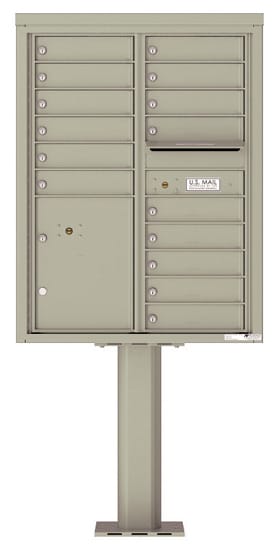 4C11D15-P Commercial 4C Pedestal Mailboxes