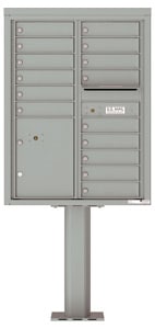 Florence 4C Pedestal 4C11D-15-P Silver Speck