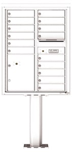 Florence 4C Pedestal 4C11D-15-P White