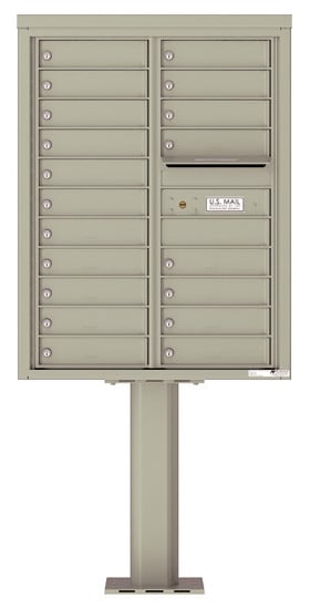 4C11D19-P Commercial 4C Pedestal Mailboxes