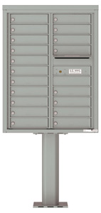 Florence 4C Pedestal 4C11D-19-P Silver Speck