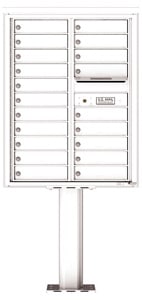 Florence 4C Pedestal 4C11D-20-P White