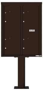 Florence 4C Pedestal 4C11D-4P-P Dark Bronze