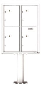 Florence 4C Pedestal 4C11D-4P-P White