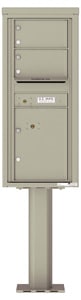 Florence 4C Pedestal 4C11S-02-P Postal Grey