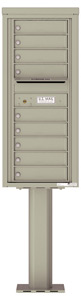 Florence 4C Pedestal 4C11S-09-P Postal Grey