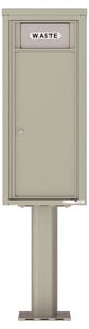Florence 4C Pedestal 4C11S-BIN-P Postal Grey