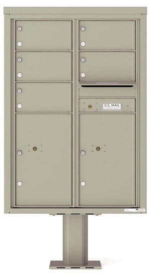 4C12D05-P Commercial 4C Pedestal Mailboxes