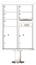 Florence 4C Pedestal 4C12D-05-P White