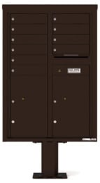 Florence 4C Pedestal 4C12D-10-P Dark Bronze