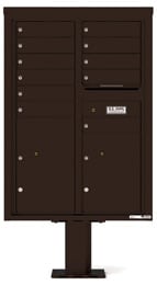 Florence 4C Pedestal 4C12D-11-P Dark Bronze