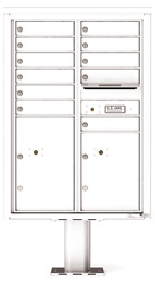 Florence 4C Pedestal 4C12D-11-P White