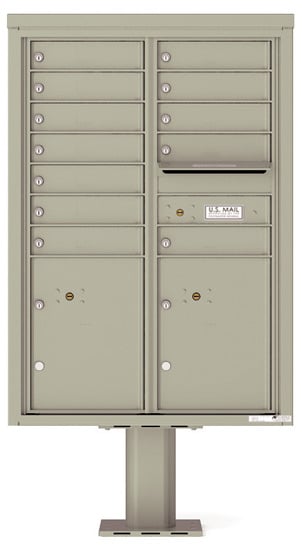 4C12D12-P Commercial 4C Pedestal Mailboxes