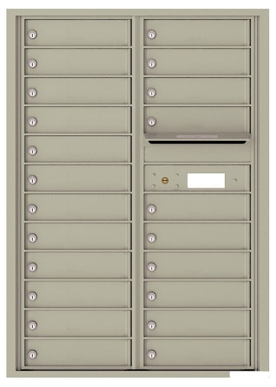 Florence Recessed 4C Horizontal Mailbox – 22 Tenant Doors – Front Loading – 12 Doors High – USPS Access Product Image