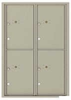 Florence 4C Mailboxes 4C12D-4P Postal Grey
