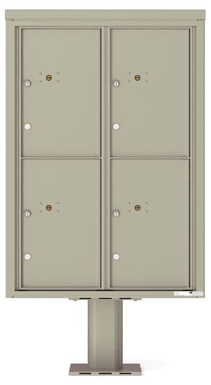 4C12D4P Parcel Lockers 4C Pedestal Mailboxes