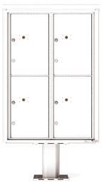 Florence 4C Pedestal 4C12D-4P-P White
