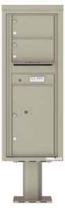 Florence 4C Pedestal 4C12S-02-P Postal Grey