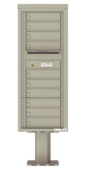4C12S10-P Commercial 4C Pedestal Mailboxes