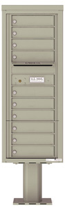 Florence 4C Pedestal 4C12S-10-P Postal Grey
