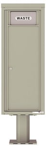 Florence 4C Pedestal 4C12S-BIN-P Postal Grey