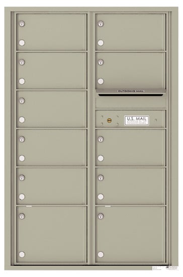 Florence Recessed 4C Horizontal Mailbox – 11 Tenant Doors – Front Loading – 13 Doors High – Double Column – USPS Access Product Image