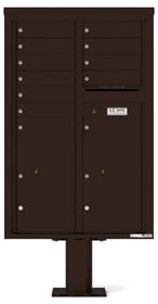 Florence 4C Pedestal 4C13D-12-P Dark Bronze