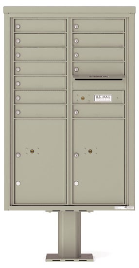 4C13D12-P Commercial 4C Pedestal Mailboxes