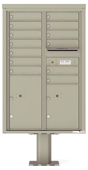 4C13D13-P Commercial 4C Pedestal Mailboxes