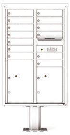 Florence 4C Pedestal 4C13D-13-P White
