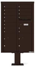 Florence 4C Pedestal 4C13D-14-P Dark Bronze